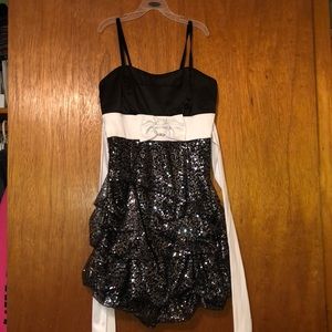 Black sparkly mini dress